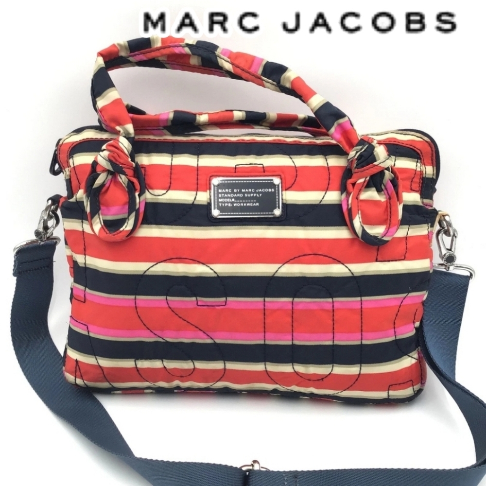 Striped Marc Jacobs Women's Bag - Multicolor Excellent. Laptop Bag Commuter